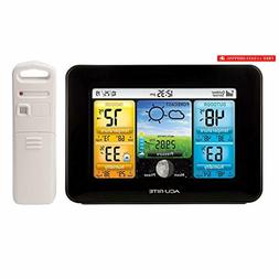 Forecaster With Temperature, Humidity, Black