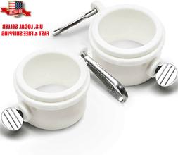 2 Pk Flag Pole Rings Plastic Rotating Flagpole Flag Mounting