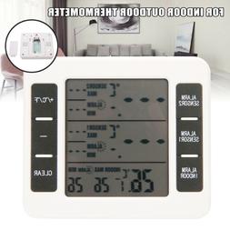 2 Sensors Wireless Digital Freezer Alarm Thermometer Fridge 
