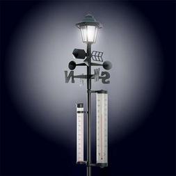 With Solar Powered Light - Measures Snow, Rain, And Wind Spe
