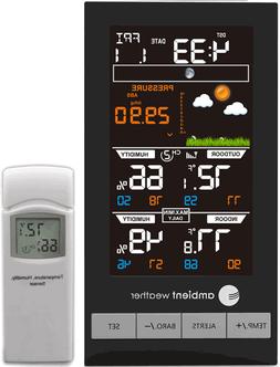 With Temperature, Humidity & Barometer
