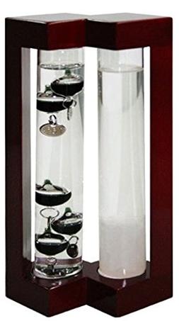 Ambient Weather AW-YG737S-RD Admiral Fitzroy Storm Glass and
