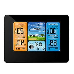 Temperature Humidity Alarm Clock - Black