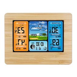 Temperature Humidity Backlight Snooze Wall Alarm Clock