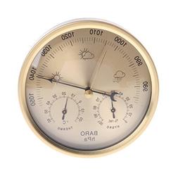 Hoiert 5 Inches Barometer Thermometer Hygrometer Wall mounte
