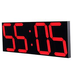 CHKOSDA Remote Control Jumbo Digital Led Wall Clock, Multifu