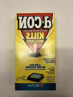 D-Con Ready Mix 4 Bait Trays. Kills Mice Rat Killer Rodent P