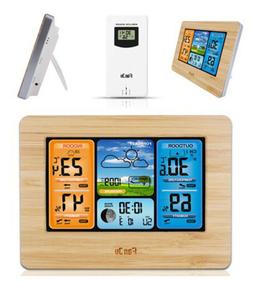 Calendar Thermometer Wood Home Decorate