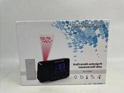 Digital Projection Alarm Clock w/ Weather Station, Indoor Ou