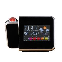 Easy-to-Read LCD Digital Tabletop Projection Alarm Clock and