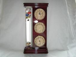 Galileo Thermometer-Combo Weather Station- Clock, Barometer 