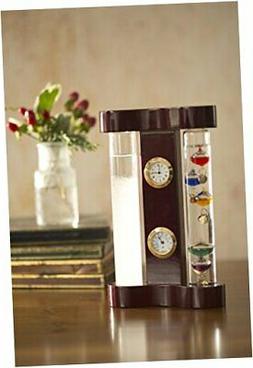 With Storm Glass, Clock And Hygrometer