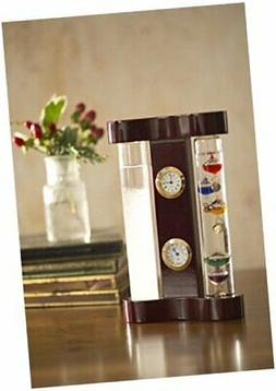 With Storm Glass, Clock And Hygrometer