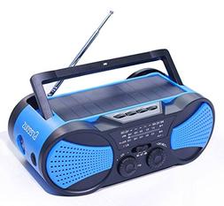 Hurricane Radio Weather Radio,Waterproof, Hand Crank, Solar/