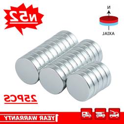 25PCS 12mmX3mm Fridge DIY Project N52 Magnets Strong Disc Ra