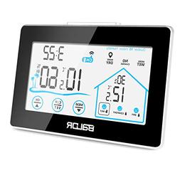 Wireless Temperature And Humidity Monitor With Current Time 