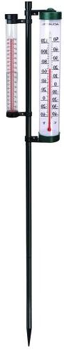 AcuRite 02345 8-Inch Rain Gauge & Thermometer Swivel Combina