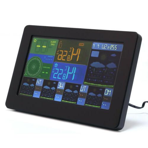 Clock Thermometer W/remote Sensor Wifi Alarm Humidity