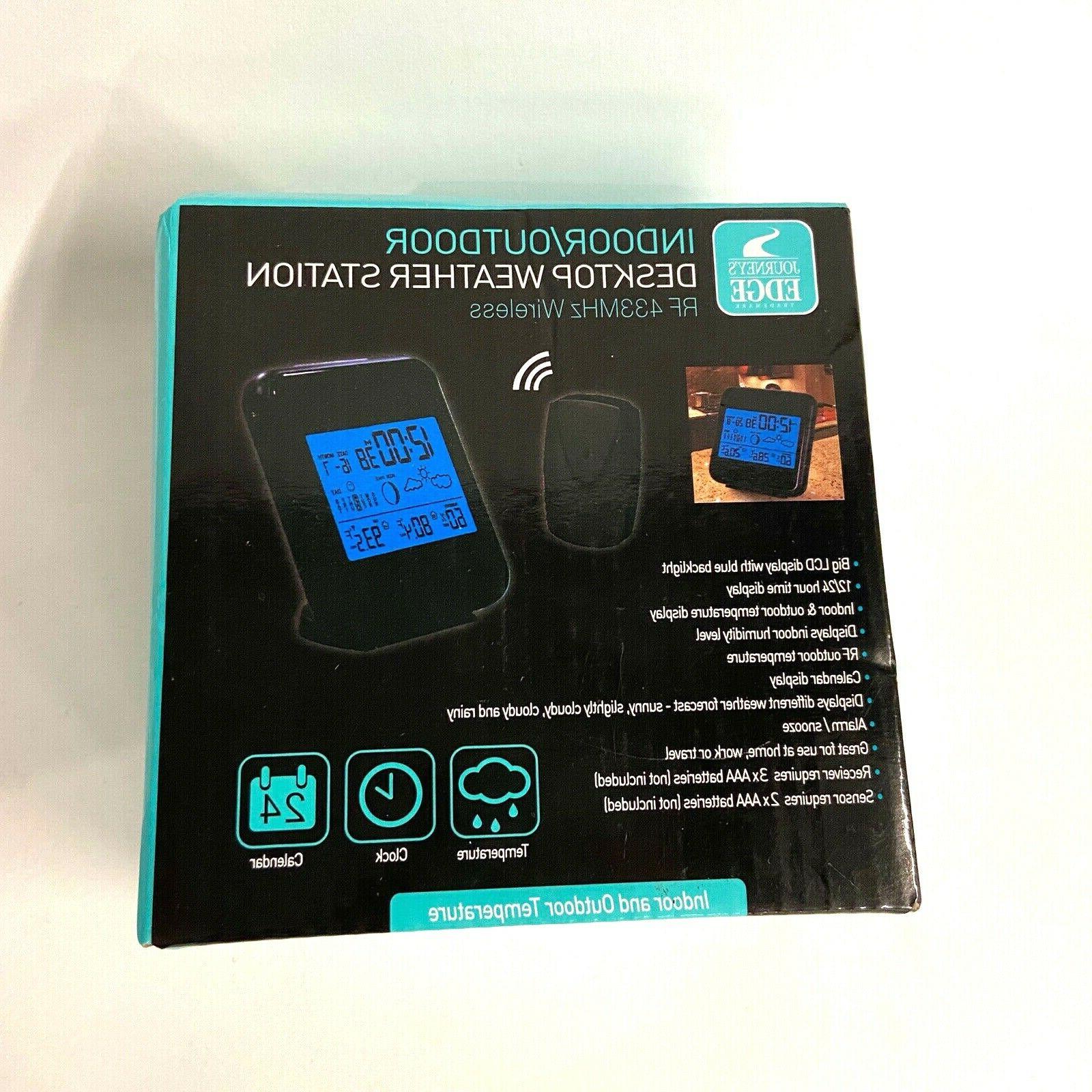 Journey's Edge Wireless RF 433MHz Indoor/Outdoor Desktop Wea