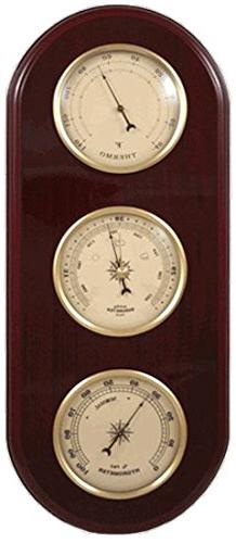 Ambient Weather WS-YG313-Y Cherry Finish Brass Bezel Traditi