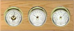 Silver Dial With Brass Case Instruments On Oak Or Mahogany P