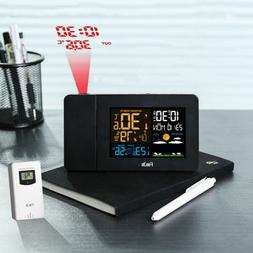 S Projection Double Alarm Clocks Temperature Ipx4