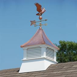 Accentua Olympia Cupola with Eagle Weathervane, 24 in. Squar