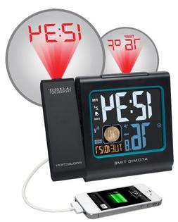 La Crosse Technology 5" Color LCD Projection Alarm Clock wit