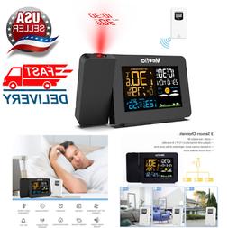 Meofia Projection Alarm Clock for Bedrooms with Weather Stat