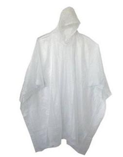 Sara Glove  Adult 10 Mil Reusable Rain Ponchos - Clear