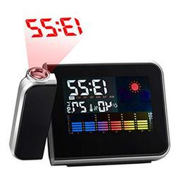 Twinlight - Black Snooze Digital Projection Alarm Clock Back