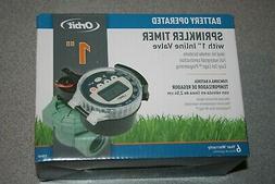 Orbit Sprinkler Timer Battery Operated with 1" Inline Valve 