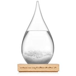 Marici Storm Glass by Bonten Water Drops Weather Forecast Pr