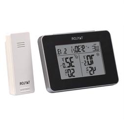Wireless Indoor Outdoor Thermometer Digital Clock Remote