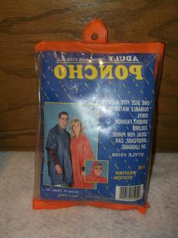 Chaby International 3100 Adult Poncho Orange  855