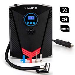 Tire Inflator, Portable Air Compressor Pump 12V DC with Digi