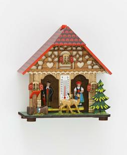 Traditional German Black Forest weather house Barometer weat