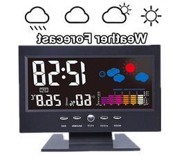 Digital Alarm Voice Control Led Back-light Lcd Clock