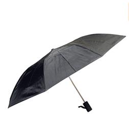 Umbrella Mens Auto Fold Black Over Sized - 42 inch