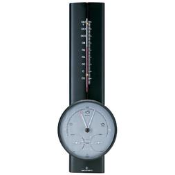 Analog Barometer Thermometer Hygrometer Black 18 In