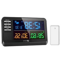 , Large Color Display Clock Calendar With Alarm Clock, Snooz