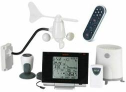 Atomic Clock Rain Gauge, Barometer, Thermometer Wind