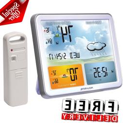 Digital Jumbo Display Atomic Clock Indoor Outdoor Temperatur