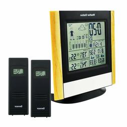 Radio Controlled Clock Thermometer Humidity 3 Wireless Senso