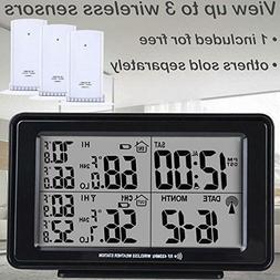 Travel Electronic Digital Alarm Clock In Black Lcd Large Dis