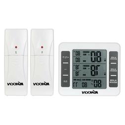 With 2 Outdoor Sensors Digital C/f Thermometer