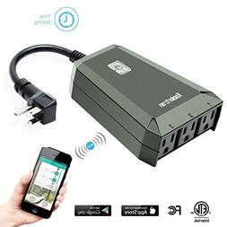 Wifi Outdoor Smart Plug Outlet,Koolertron Wireless  Individu