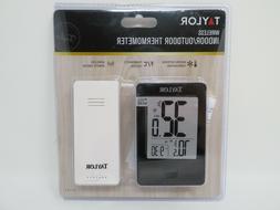 Taylor Wireless Indoor/Outdoor Thermometer Sensor Digital Mo