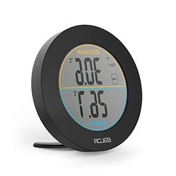 BALDR Wireless Indoor/Outdoor Thermometer, Black