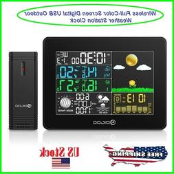 Lcd Thermometer Barometer Humidity Indoor Outdoor